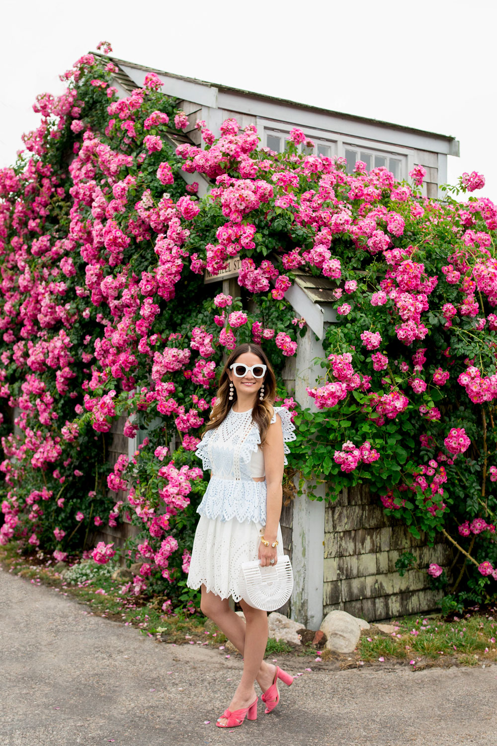 Pink Flower House Sconset Nantucket