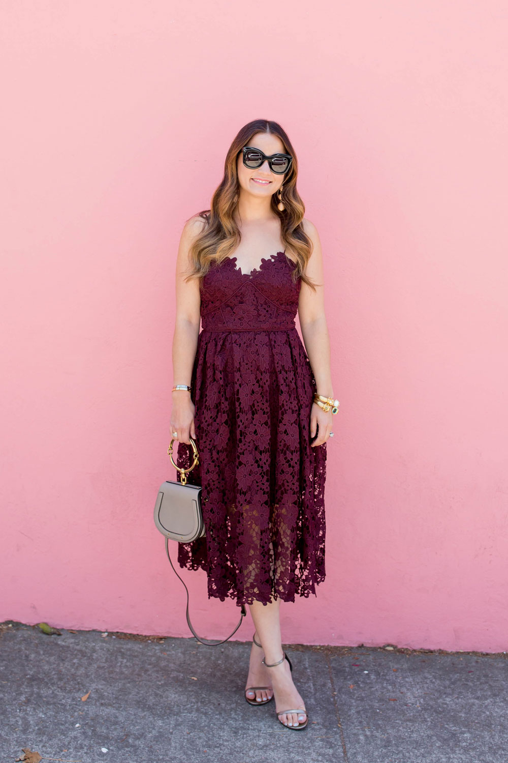 Affordable Lace Midi Dress