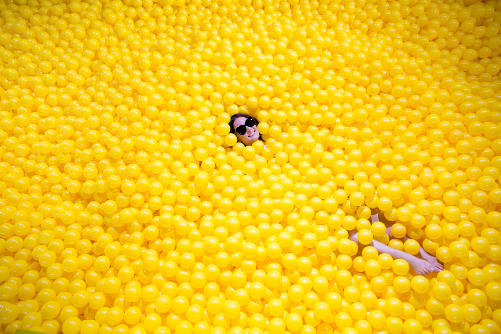 Color Factory Yellow Ball Pit