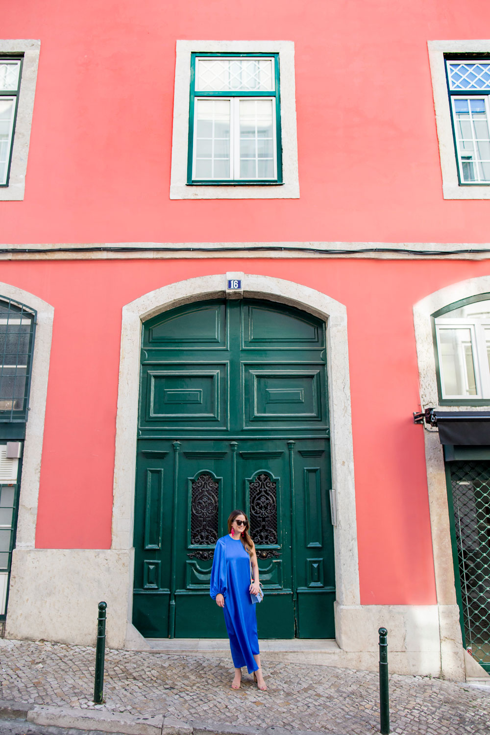 Lisbon Portugal Pink Building