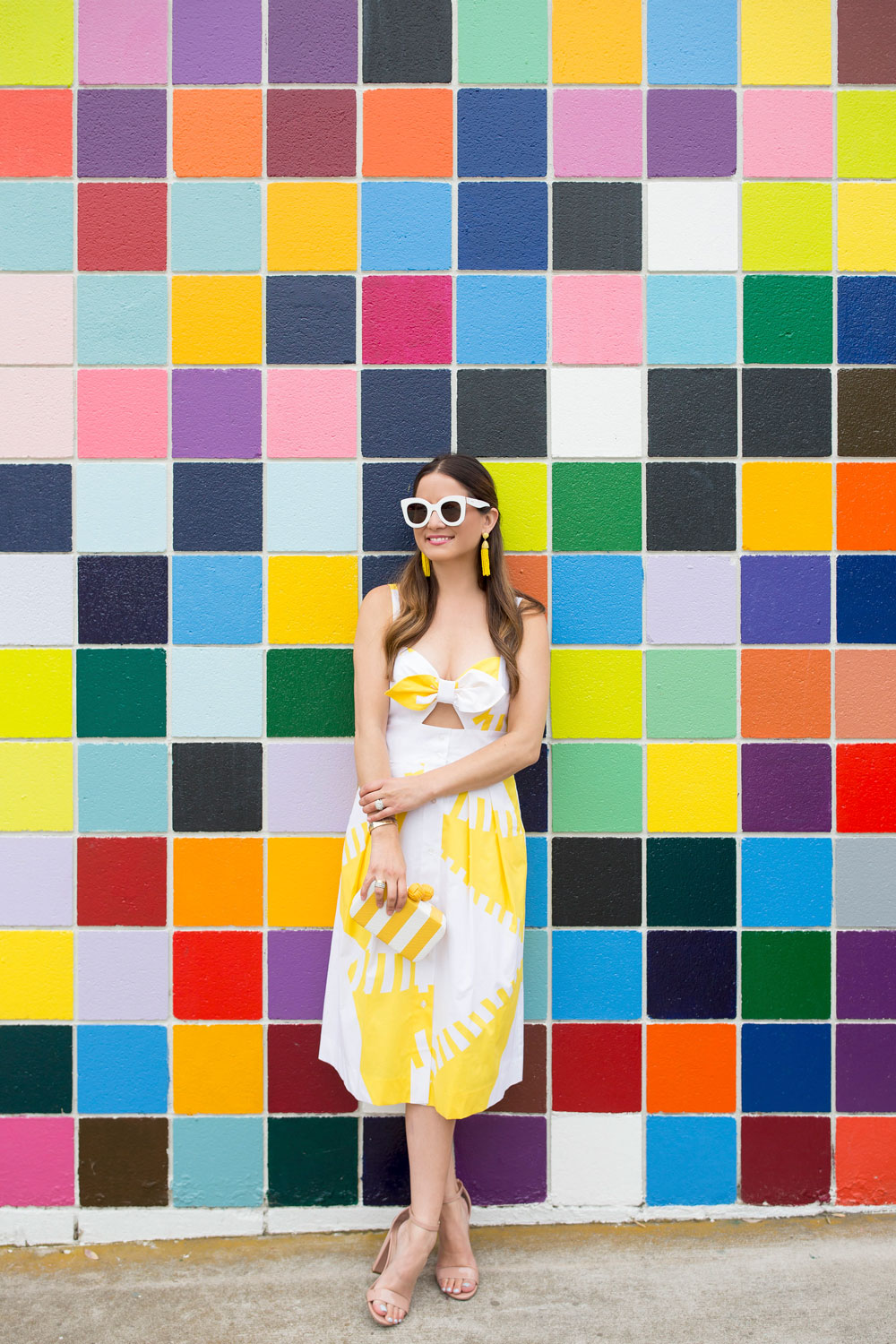 Colorful Tile Wall in San Diego La Jolla Street Art Murals