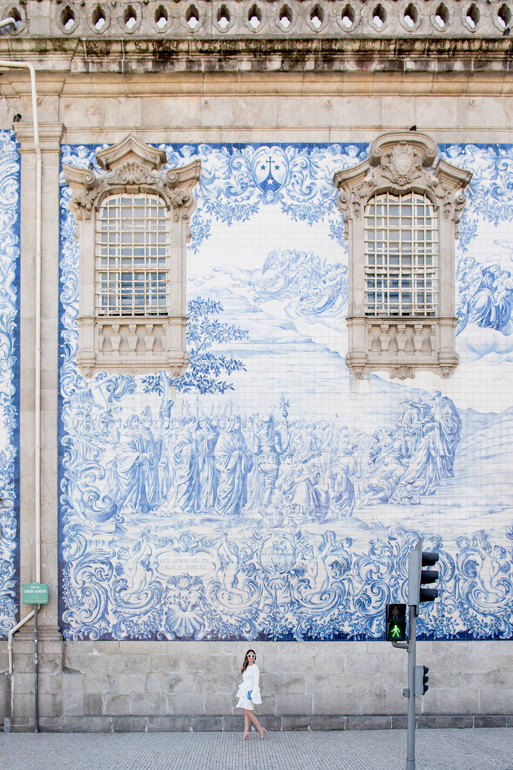 Porto Carmo Church Blue Tile Wall