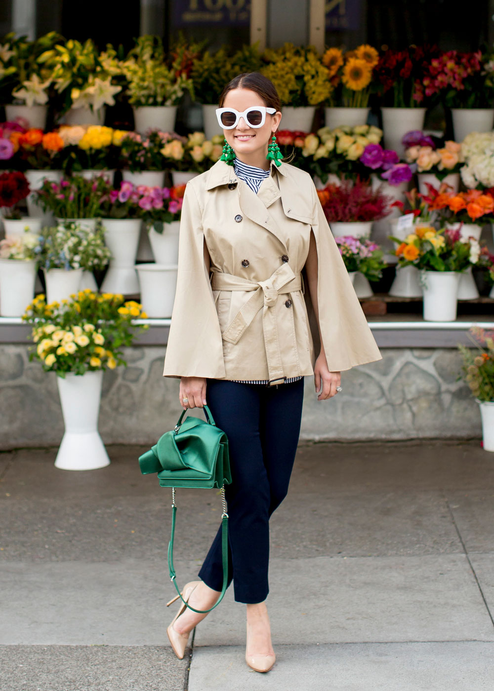 How to Style a Khaki Banana Republic Trench Cape