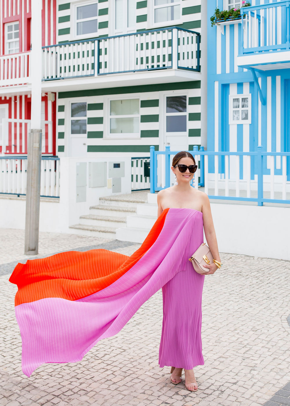 Solace London Colorblock Gown