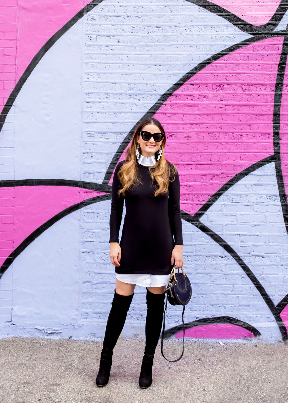 Black Suede Over the Knee Boots