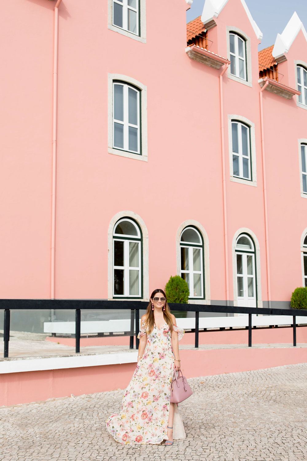 Cascais Portugal Pink Building