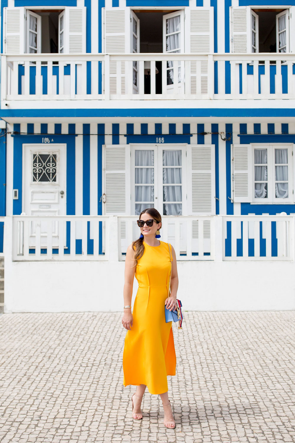 Jennifer Lake Yellow Dress Portugal