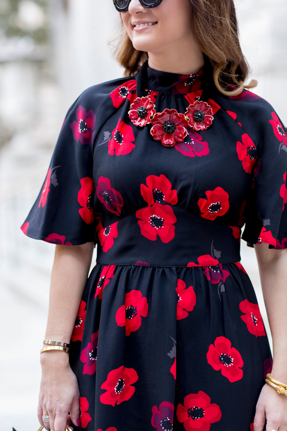Kate Spade Floral Statement Necklace