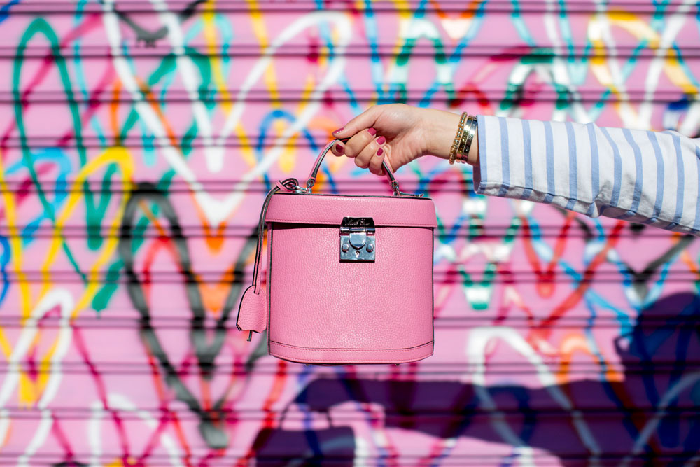 Mark Cross Pink Benchley Bag