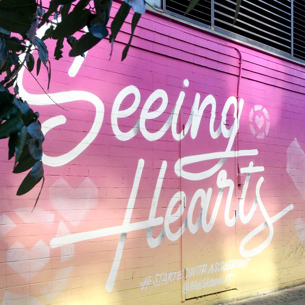 Seeing Hearts Mural Lower East Side