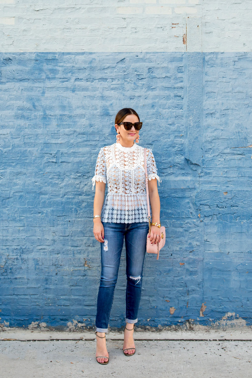 Self-Portrait Peplum Top