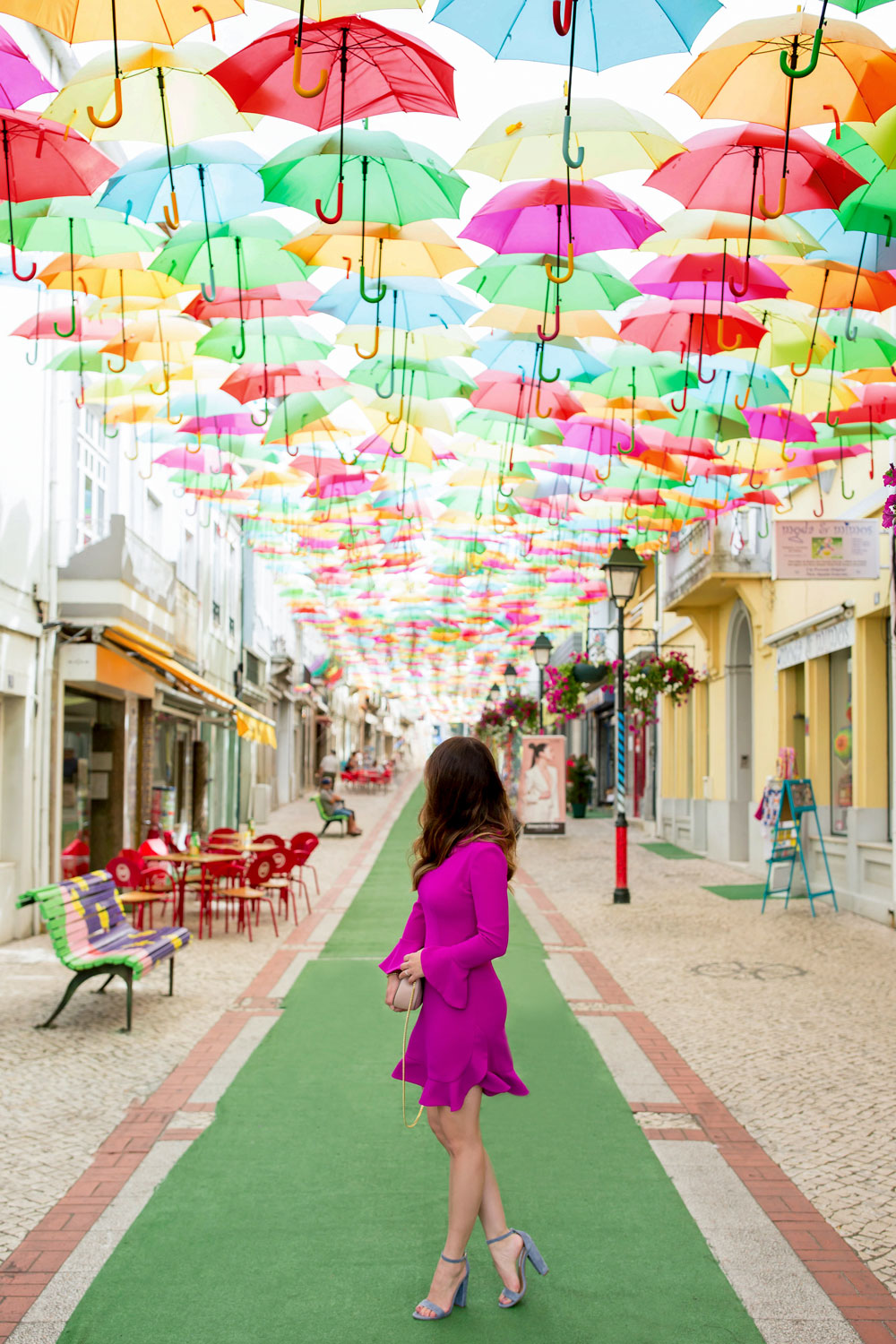 Umbrella Installation Agueda Portugal