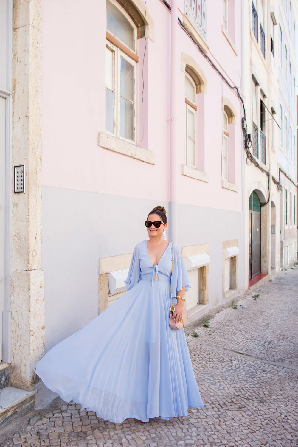 Yumi Kim Pastel Blue Maxi Dress