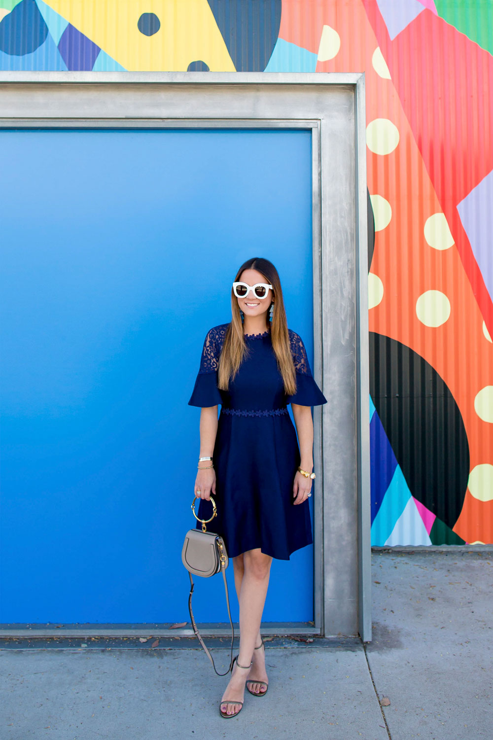 Draper James Navy Dress