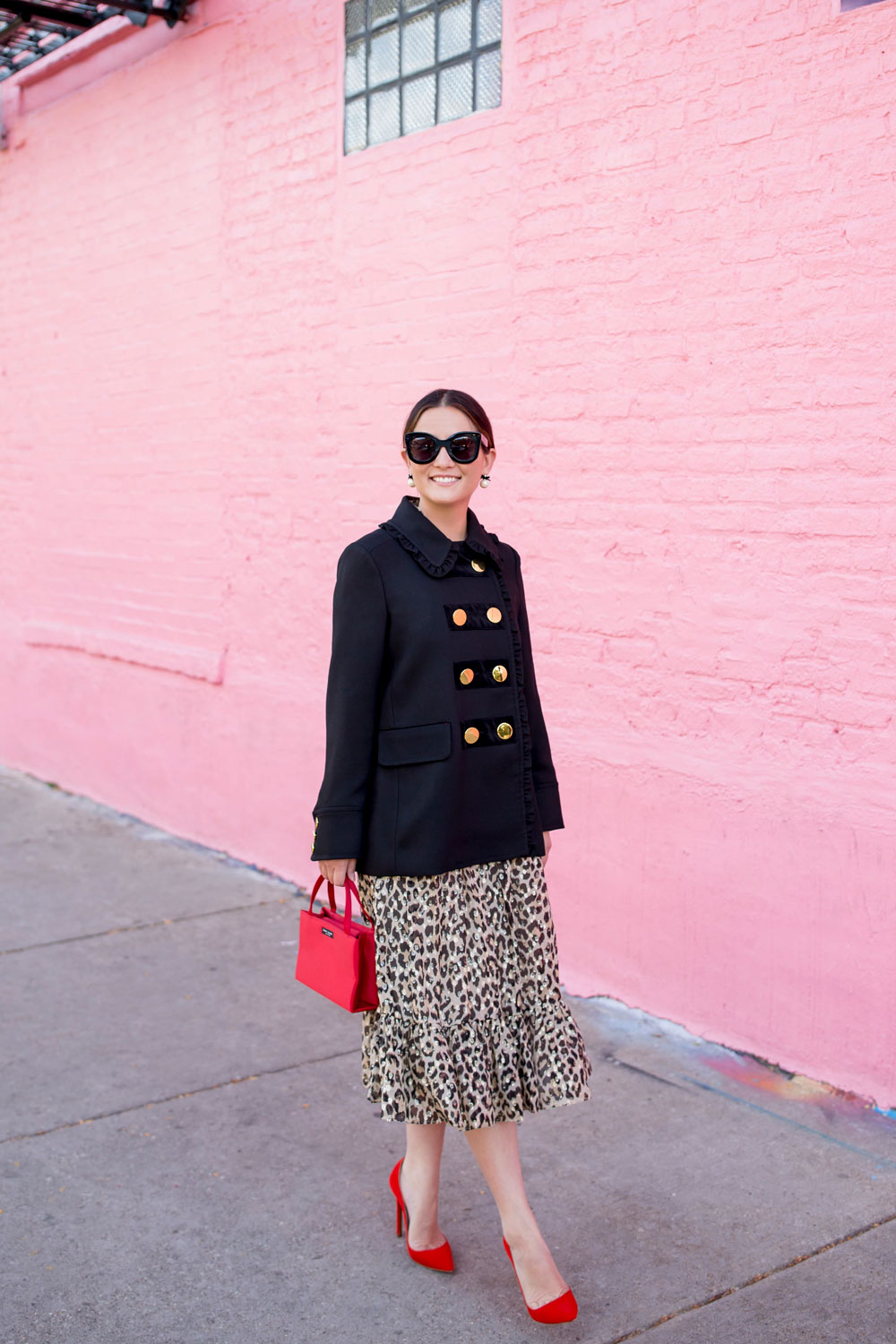 Kate Spade Leopard Dress Red Bag