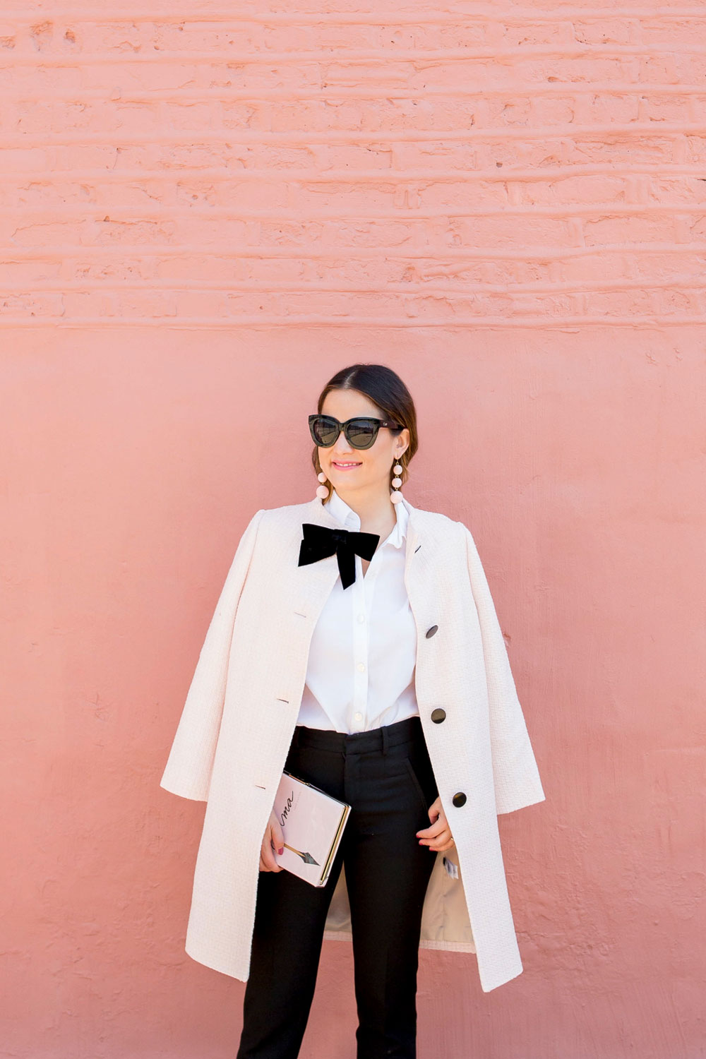 Kate Spade Pink Bow Coat