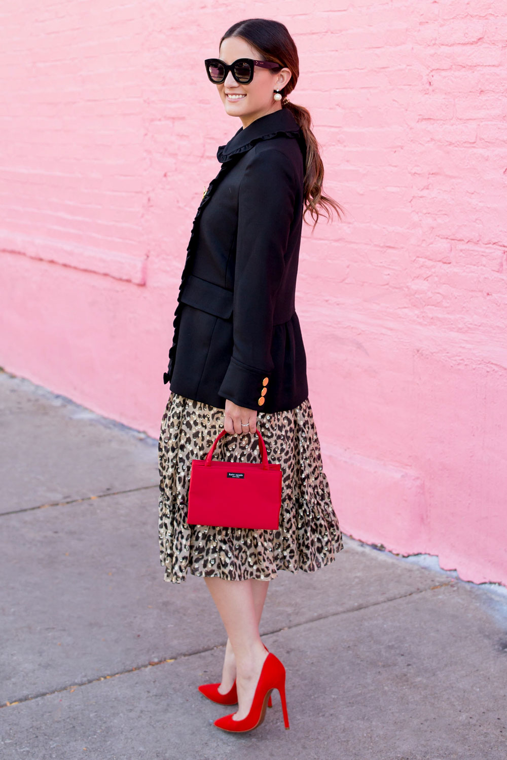 Leopard Red Outfit