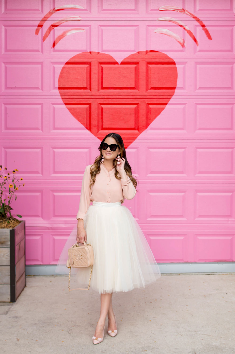 Pink Wall Heard Emoji Mural Chicago