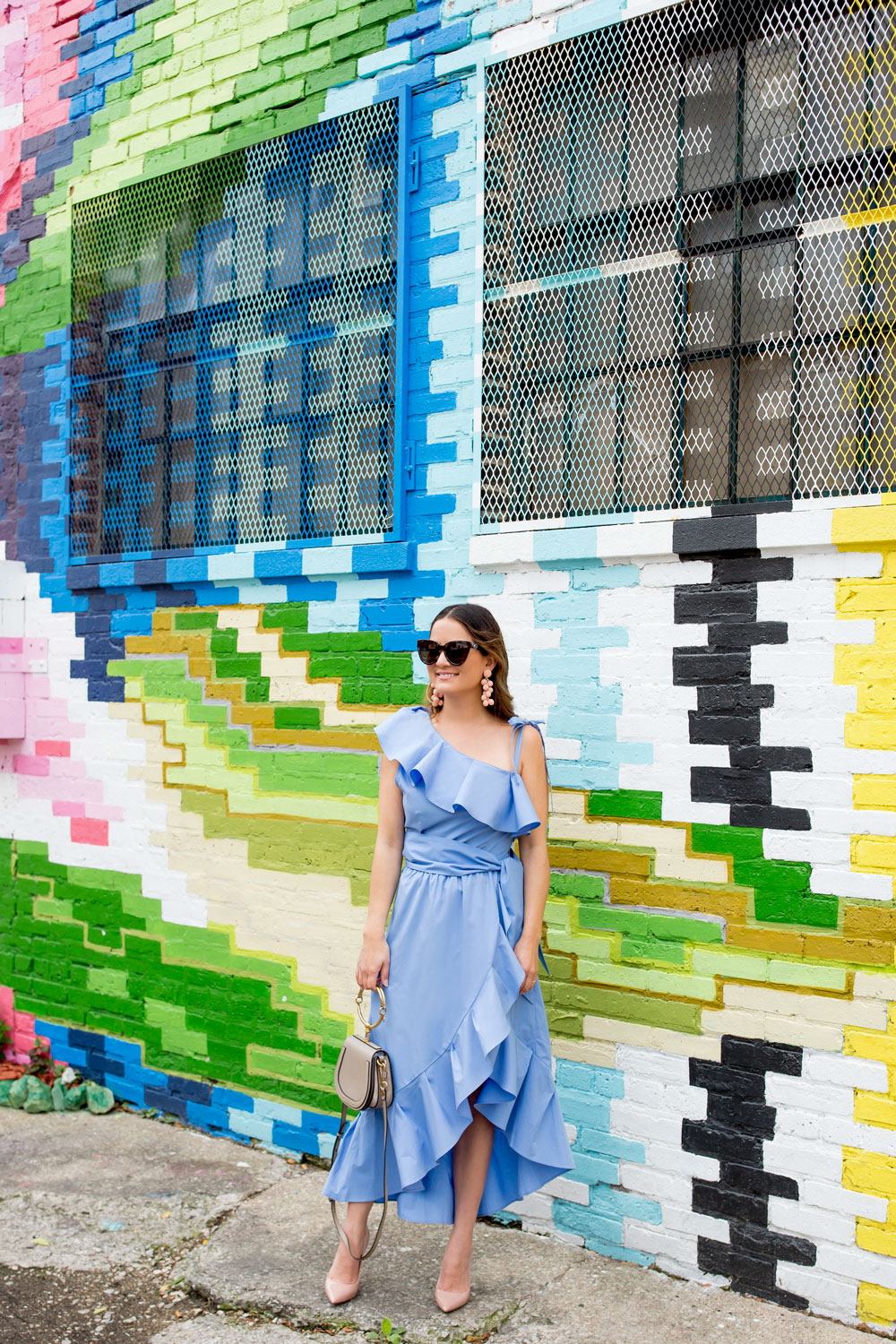 Style Mafia Blue Ruffle Dress