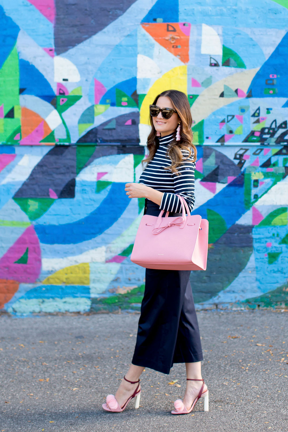 Tibi Navy Cropped Culottes