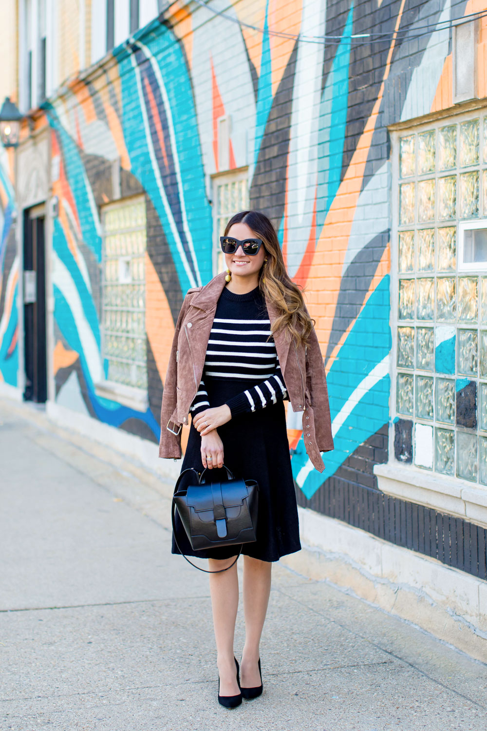 Blank NYC Brown Suede Moto Jacket