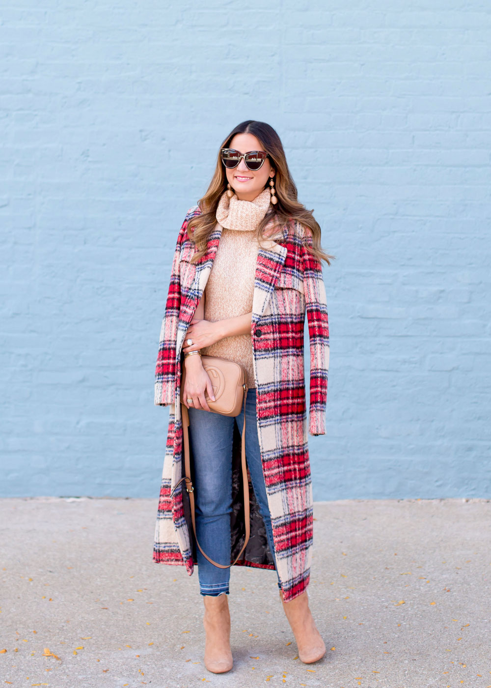 NVLT Plaid Long Coat