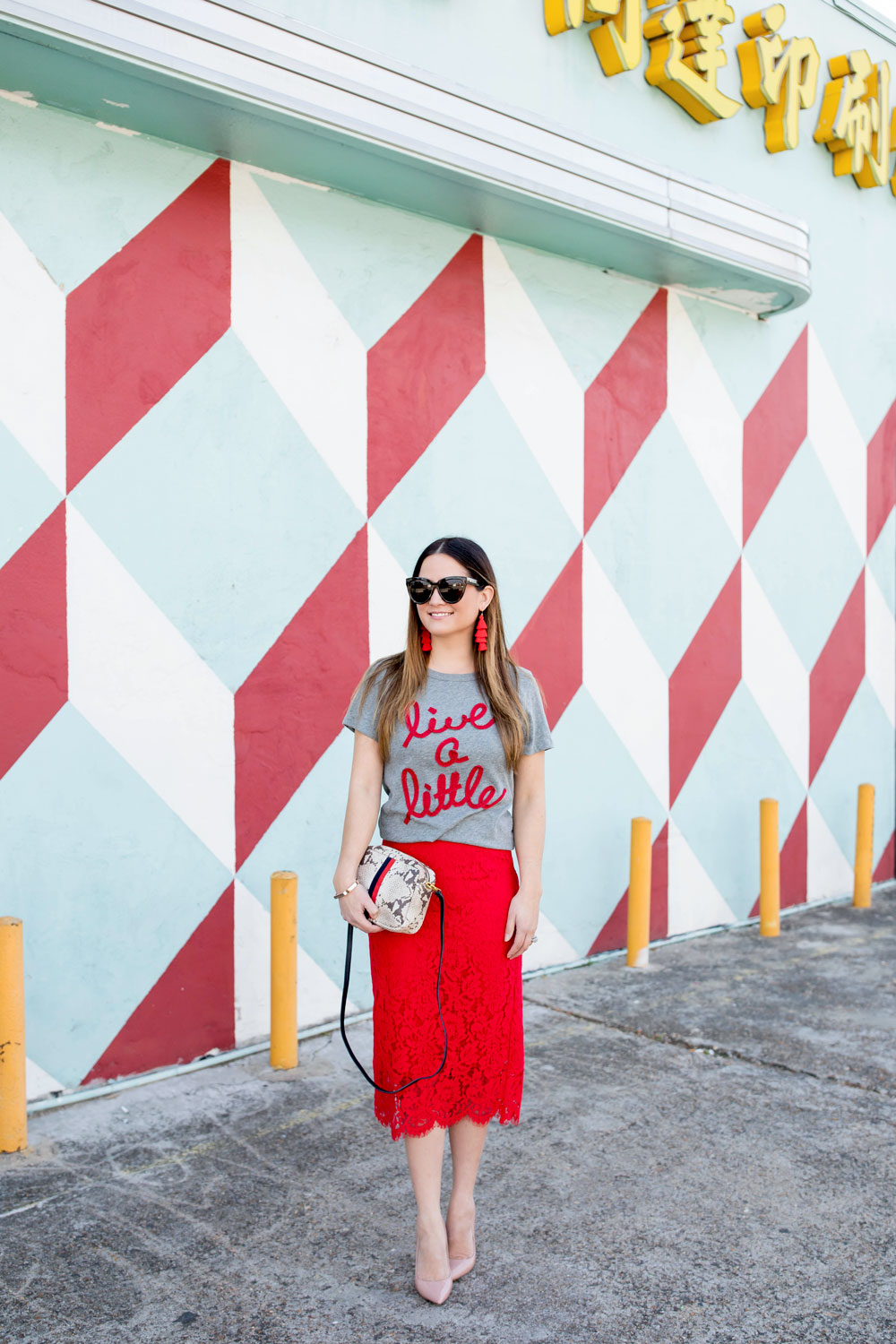 BaubleBar Red Tassel Earrings