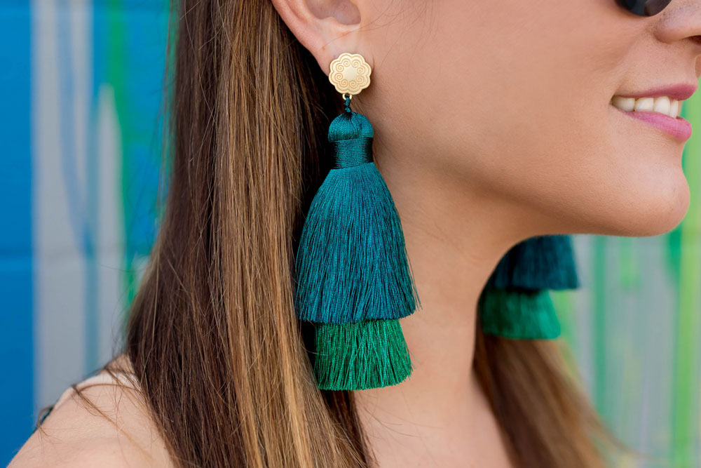 Hart Double Trouble Tassel Earrings