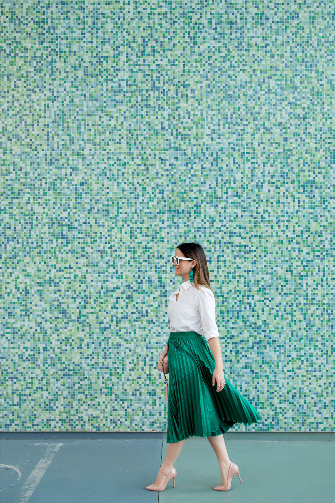 Houston Green Tile Wall