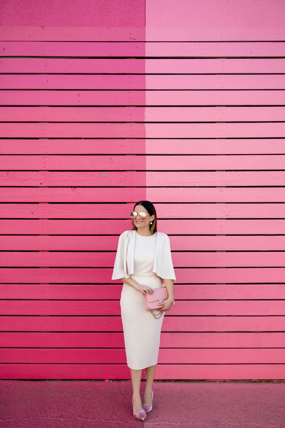 Houston Pink Stripe Wall