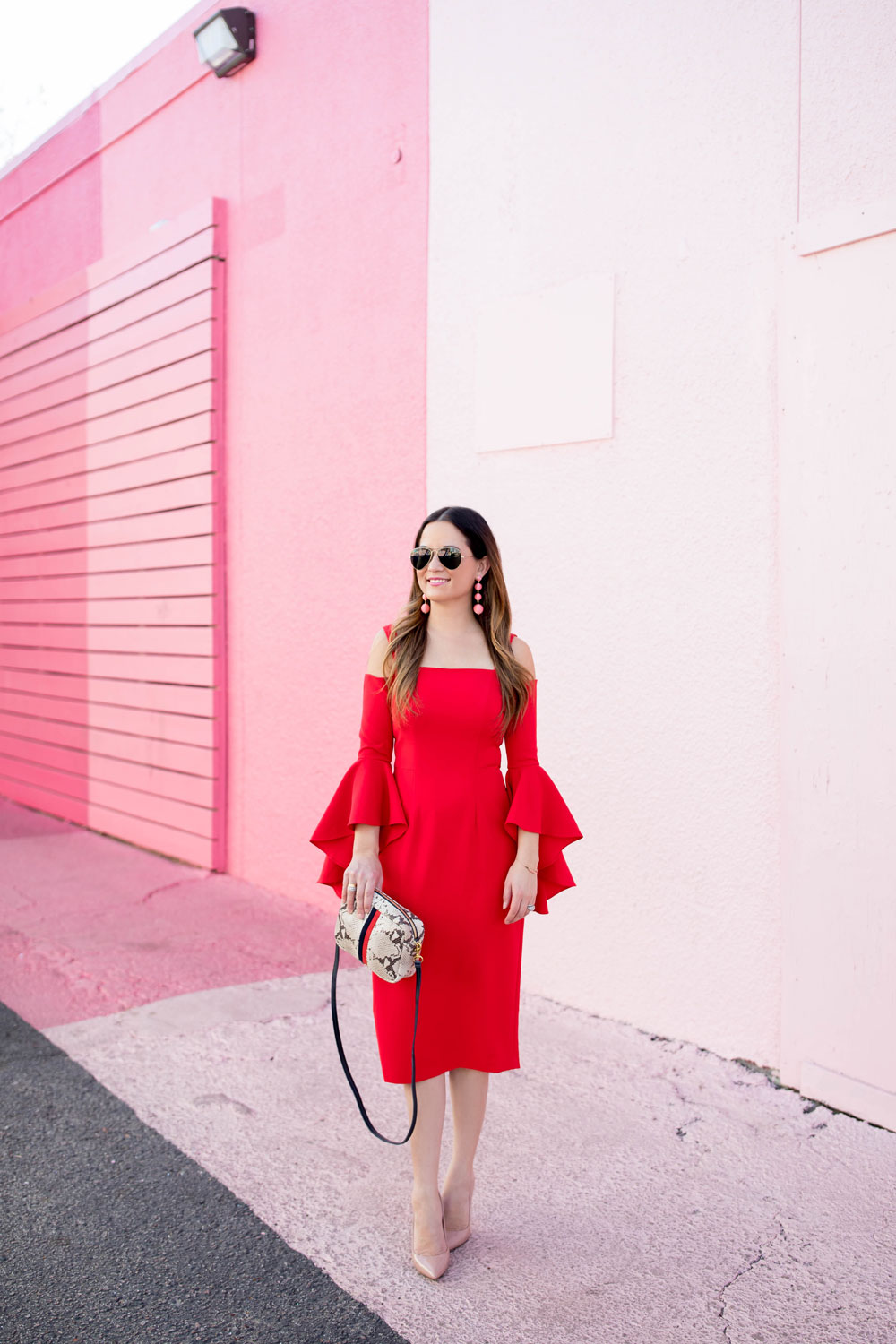 Pink Stripe Wall Houston