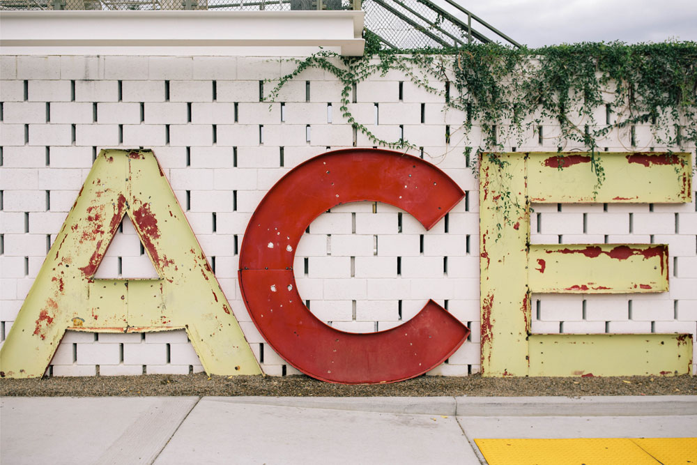 ACE Hotel Palm Springs Sign