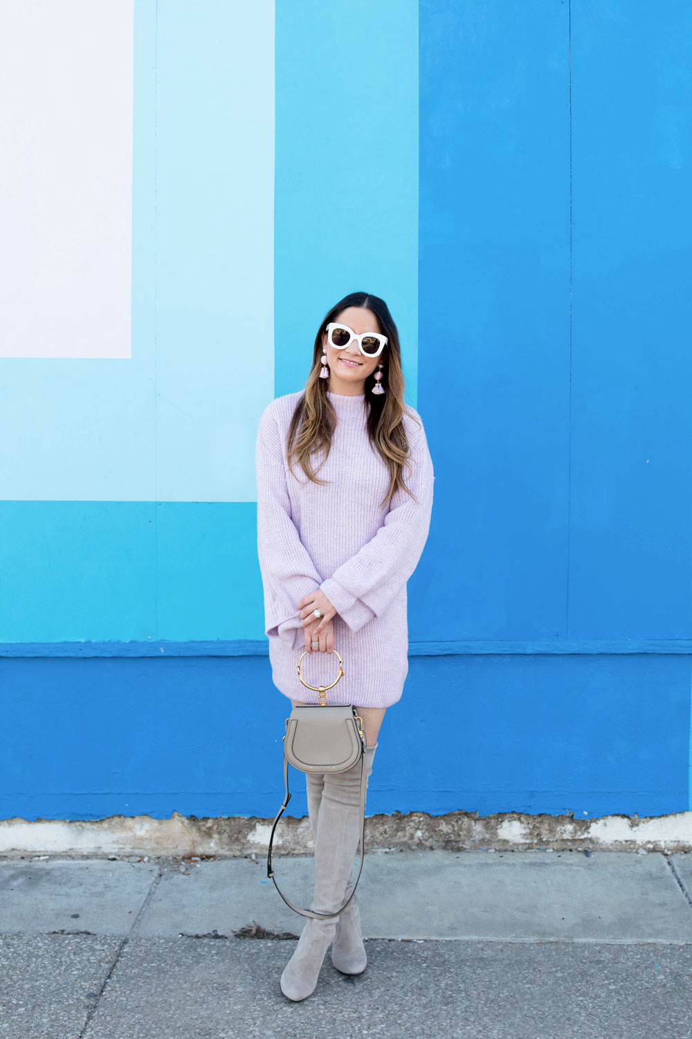 ASOS Lilac Sweater Dress