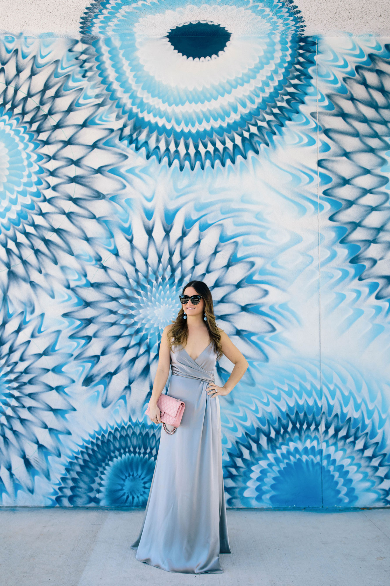 Blue White Mural Wynwood Miami