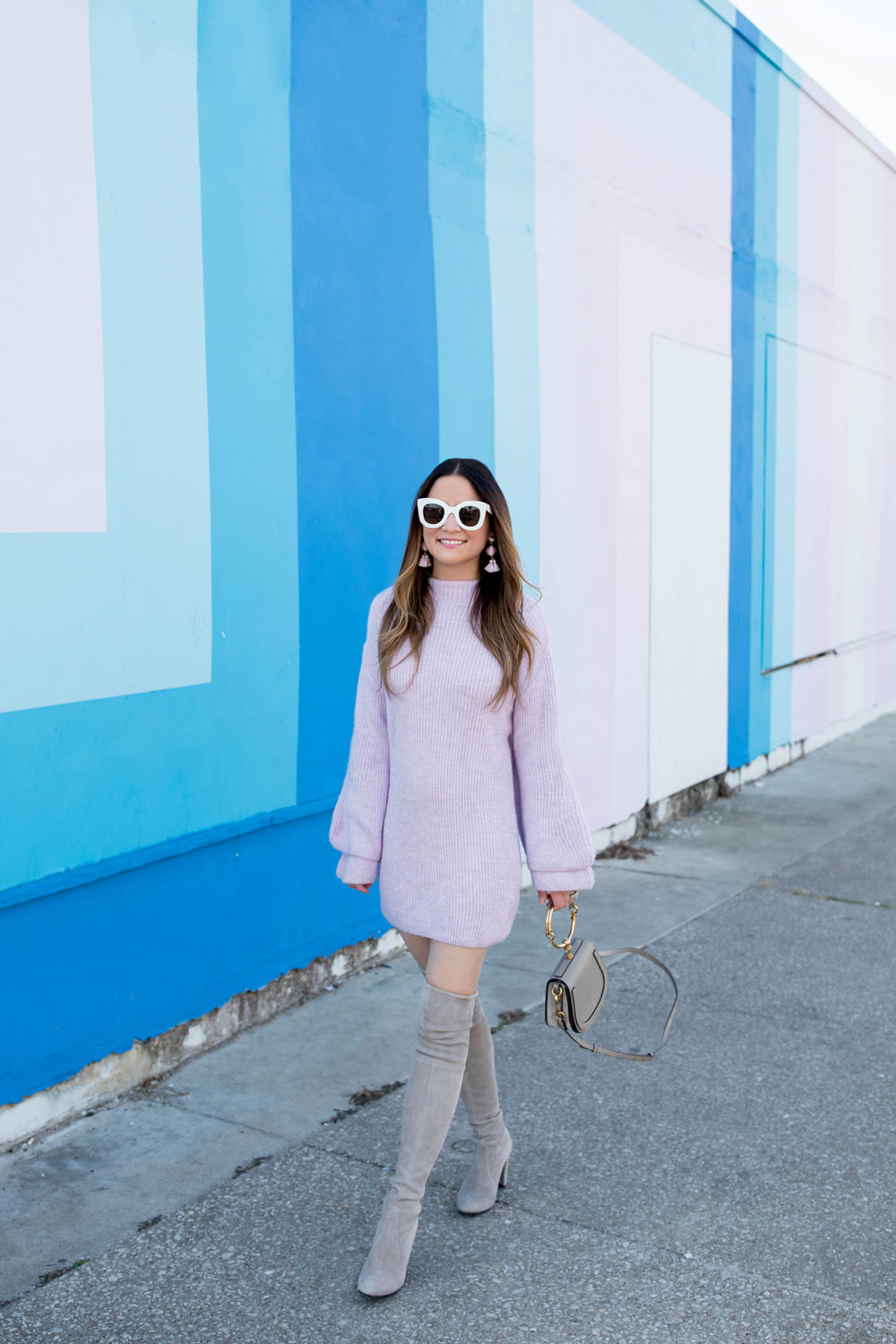 Lila Purple Sweater Dress