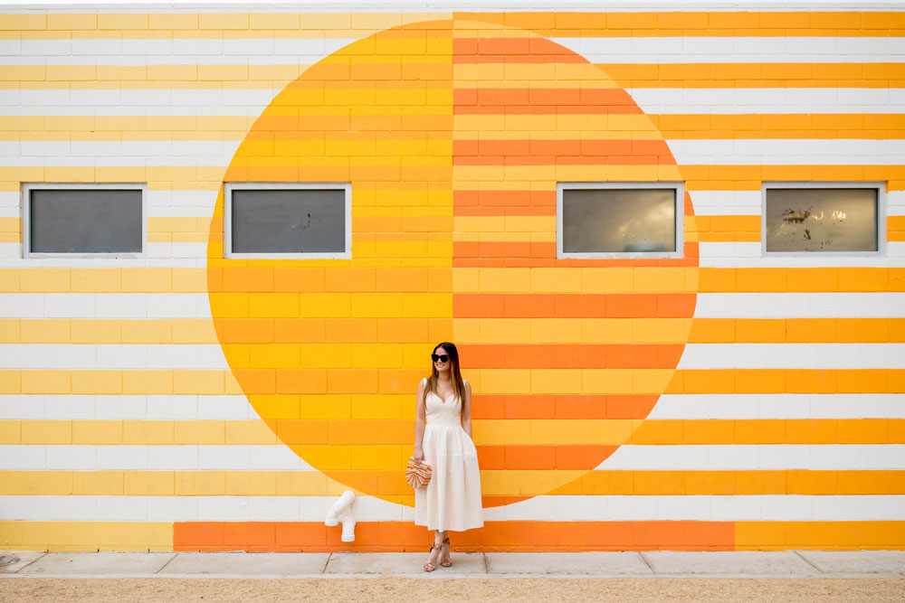 Orange Yellow ACE Hotel Mural Palm Springs