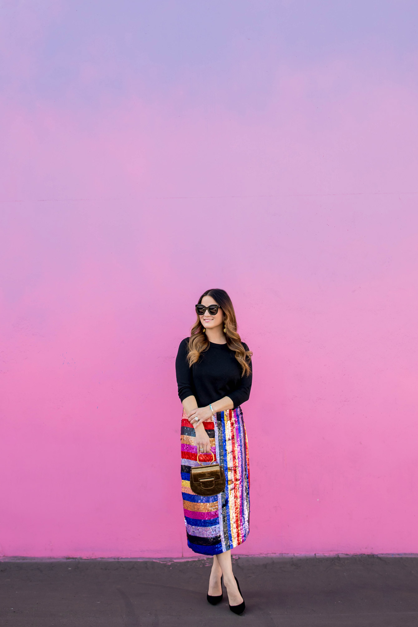 Pink Blue Ombre Wall Los Angeles