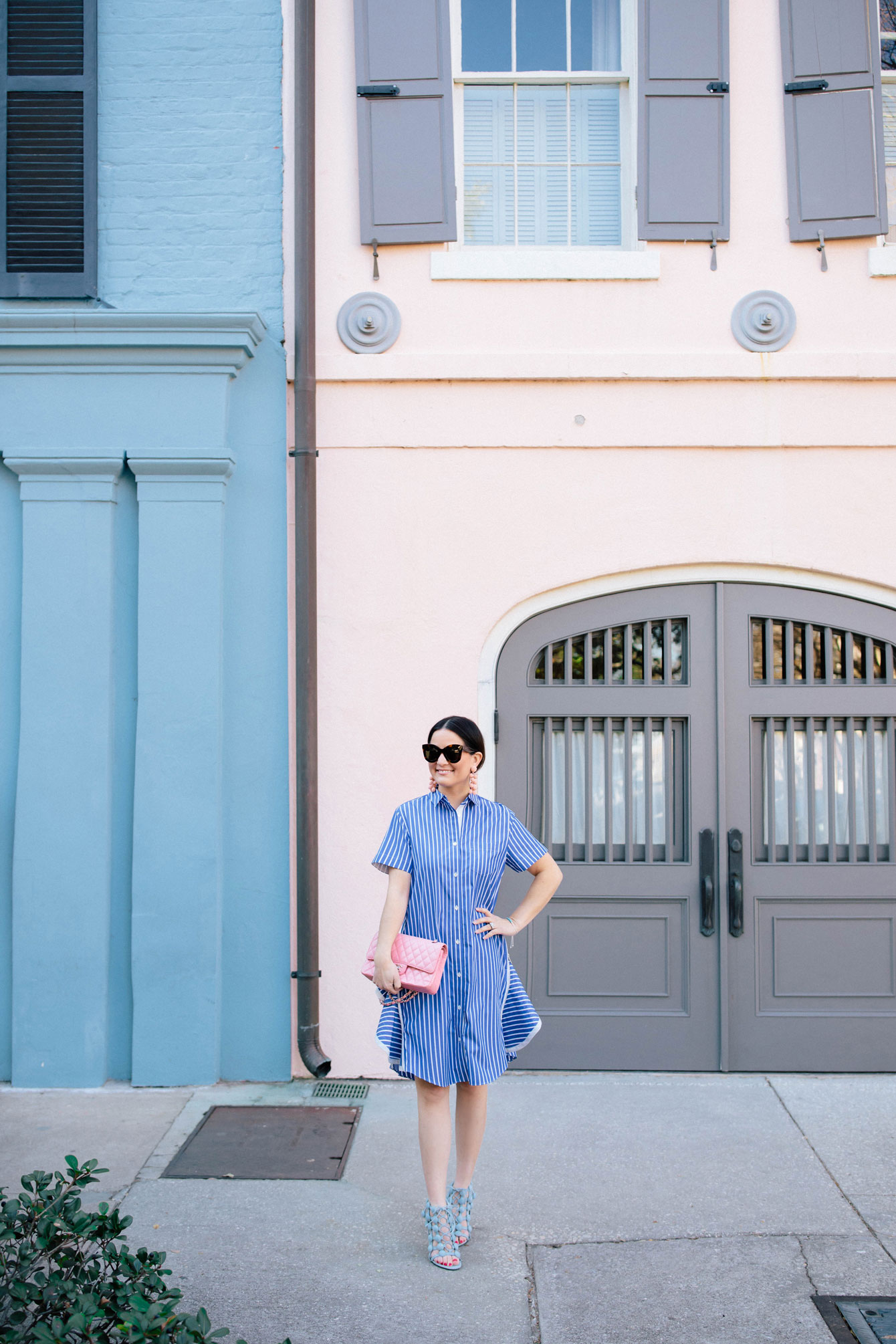 Rainbow Row Charleston Fashion Blogger