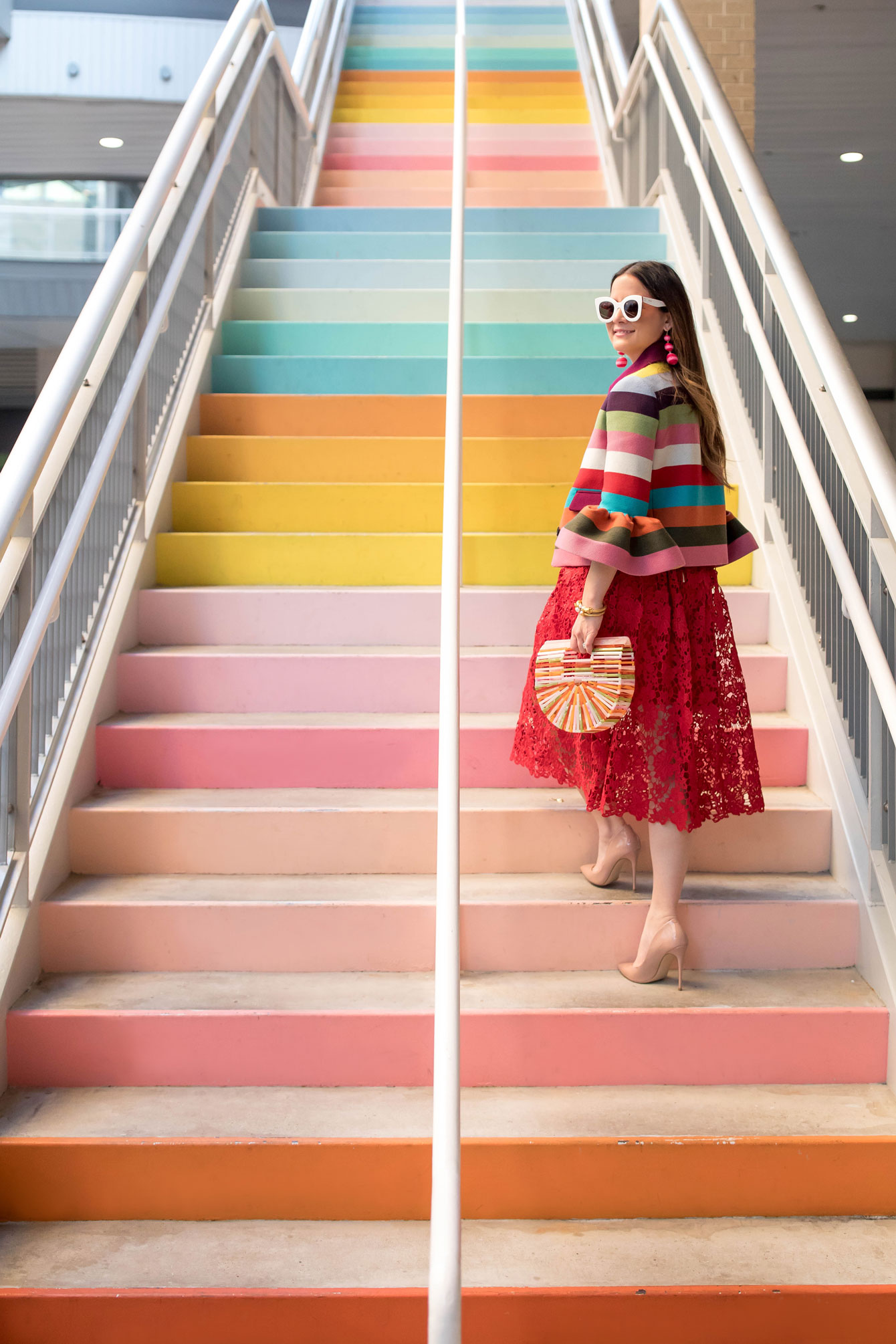 Sugar and Cloth Rainbow Stairs Houston