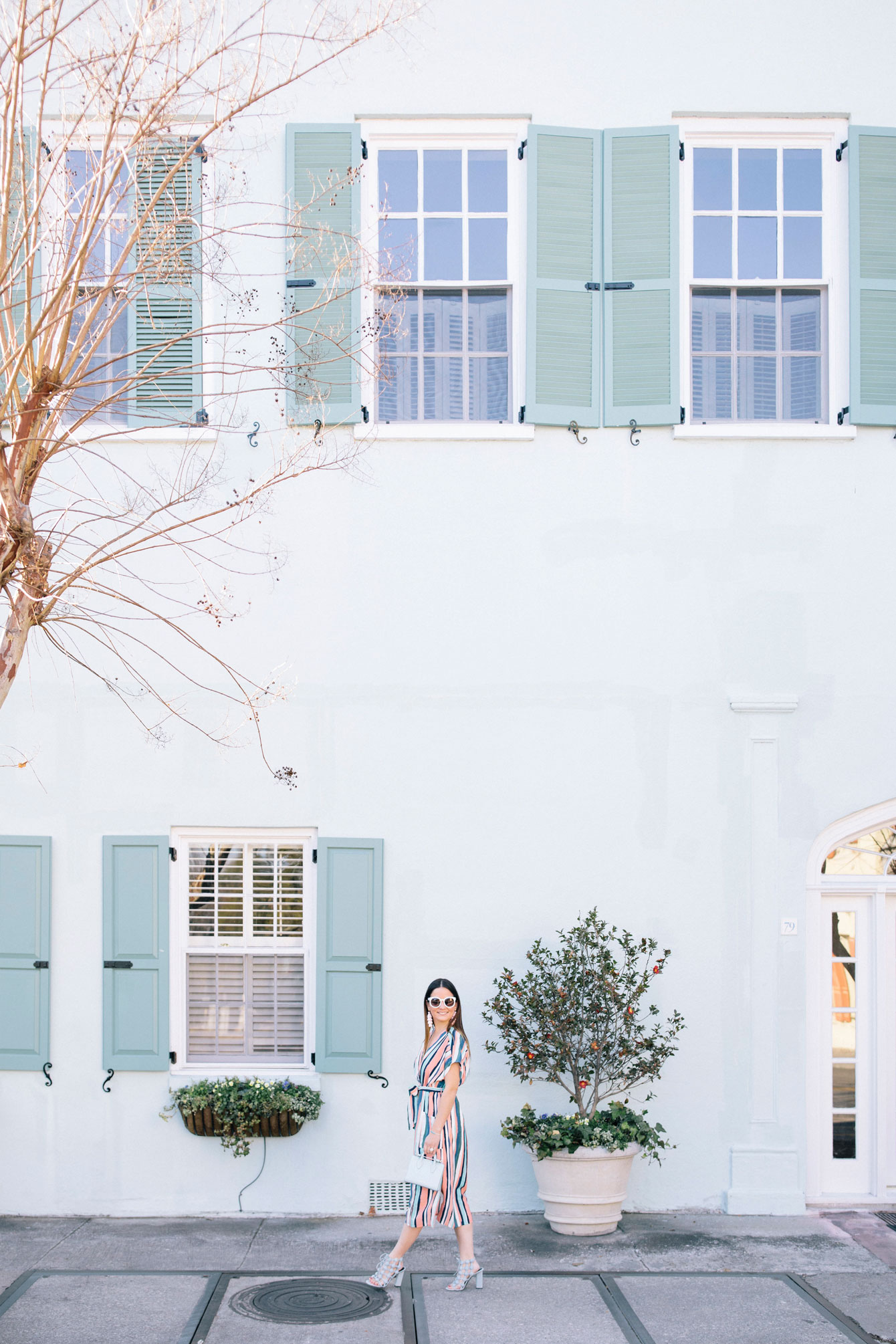 Green Building Rainbow Row Charleston