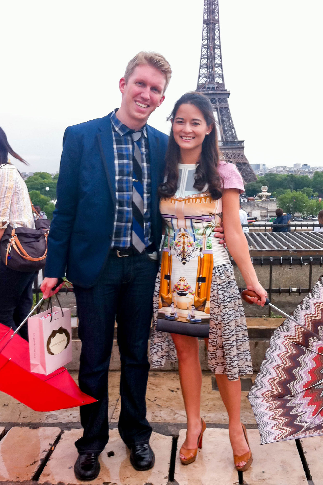 Jennifer Lake Mary Katrantzou Eiffel Tower