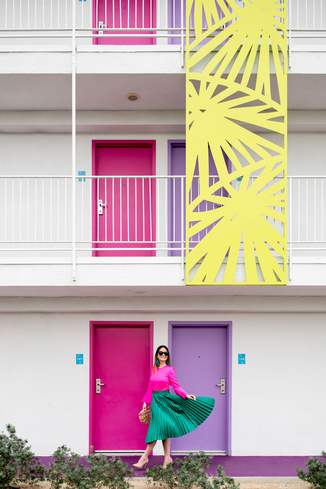 Saguaro Palm Springs Colorful Doors