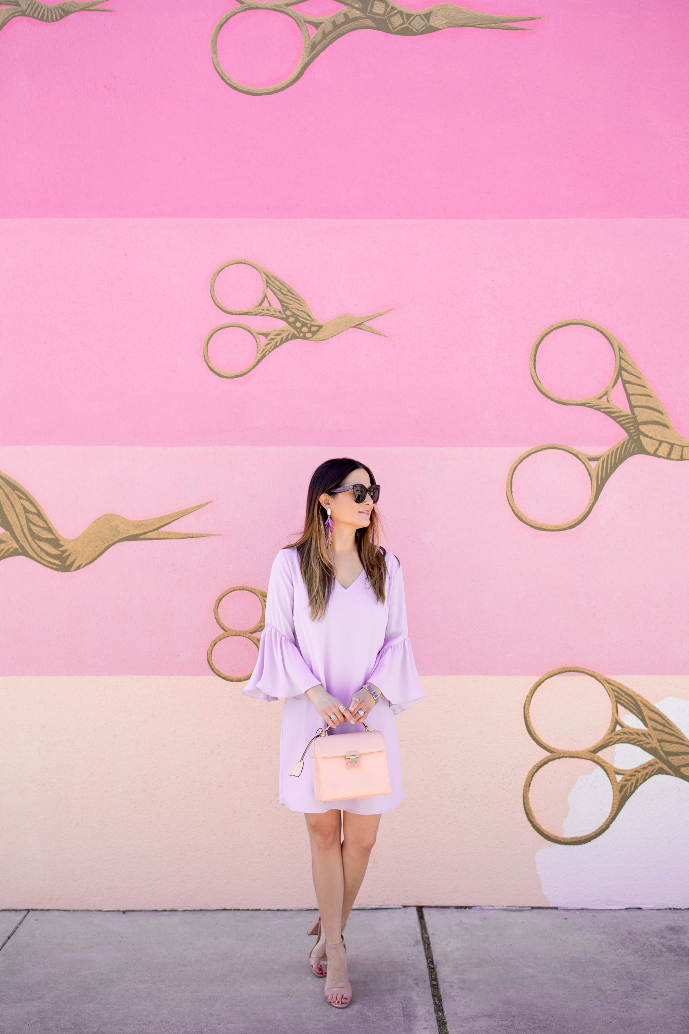 Austin Pink Scissors Mural