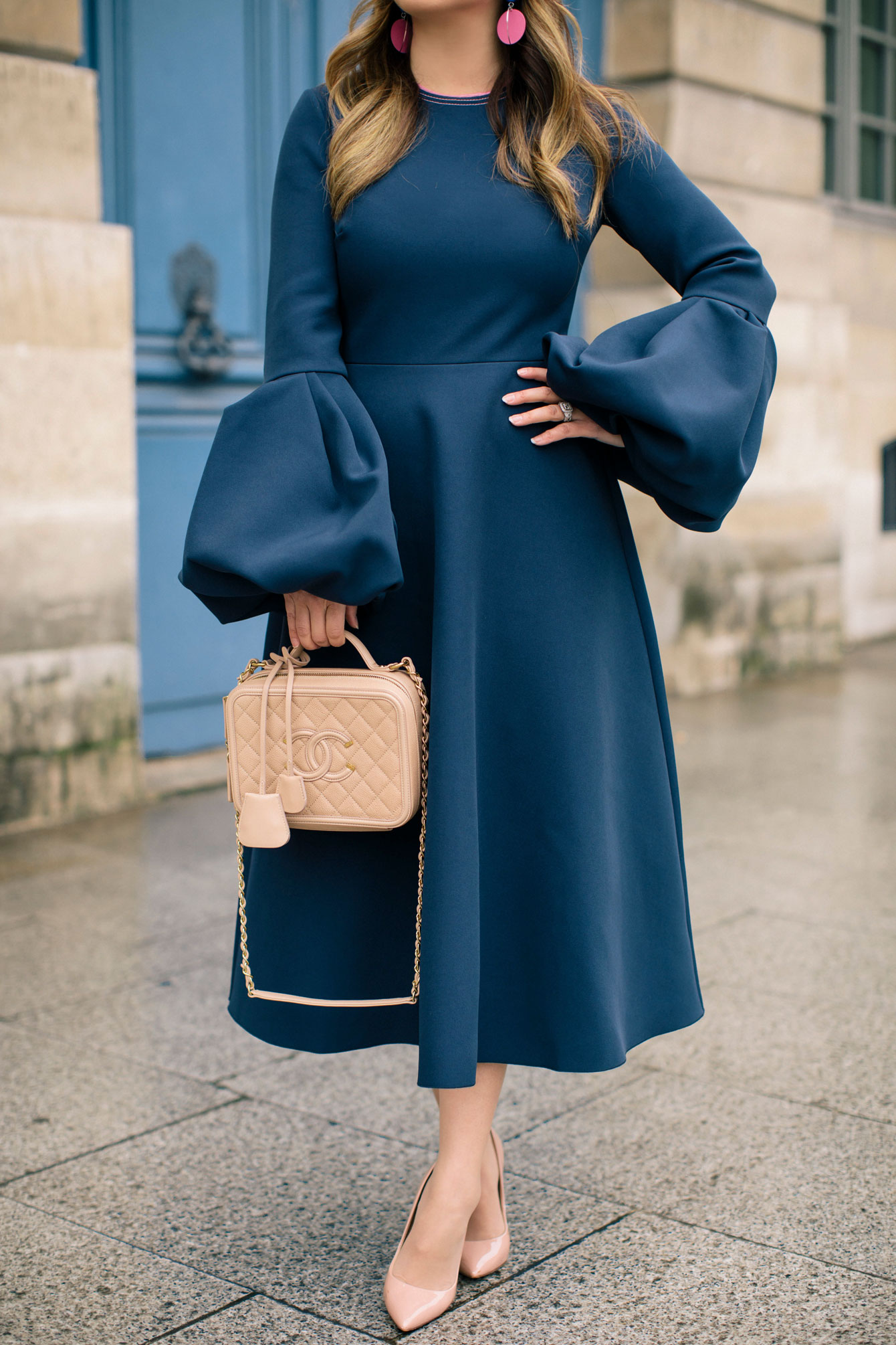 Roksanda Aylin Dress and Chanel Bag at Place Vendome Paris