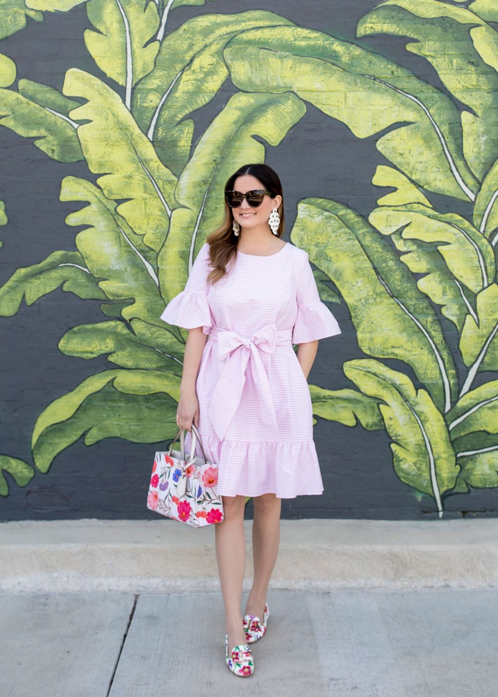 Jennifer Lake Pink Gingham Dress