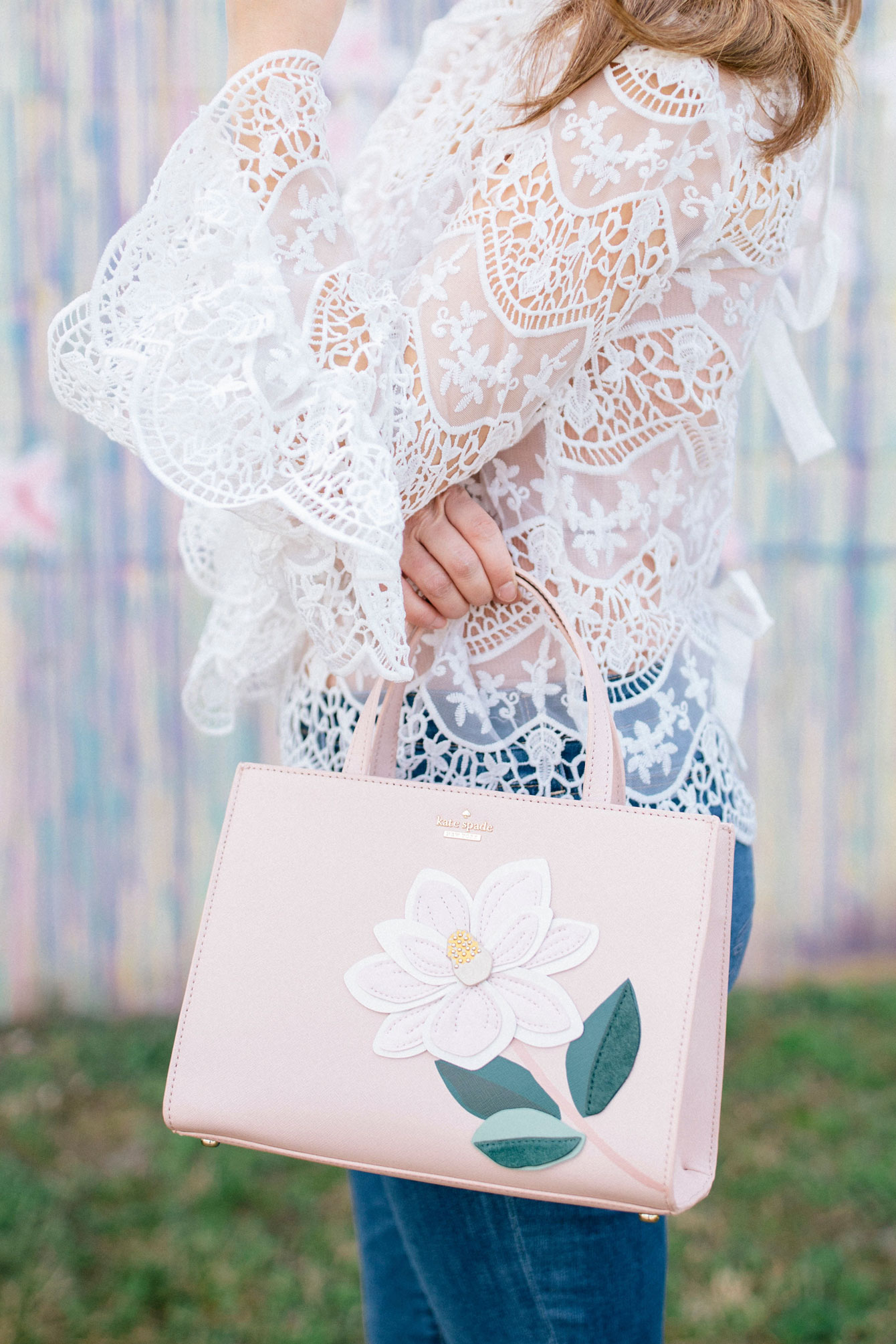 Kate Spade Blossom Print Shirtdress at a Green Wall in Austin