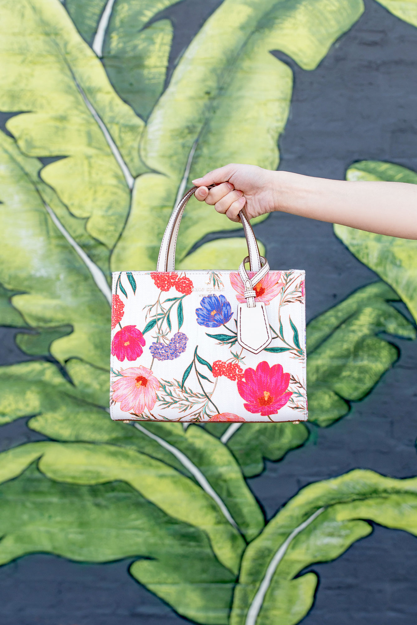 Kate Spade Blossom Print Shirtdress at a Green Wall in Austin