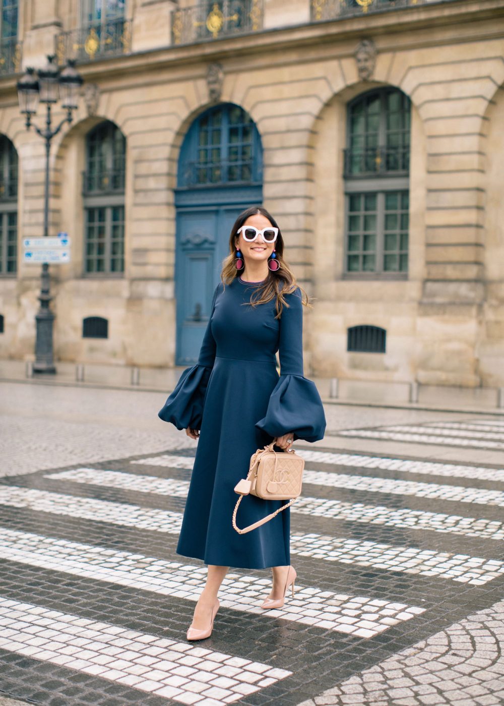 Navy Roksanda Aylin Dress