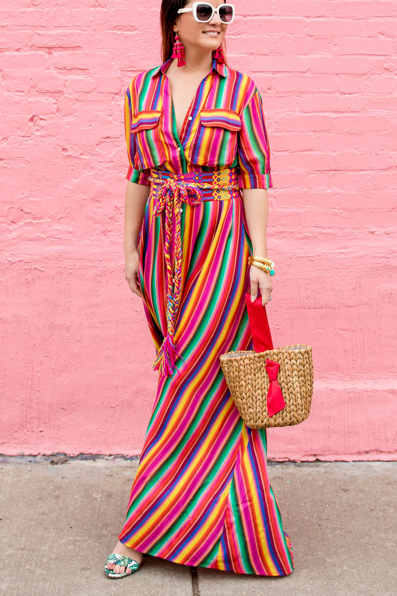 All Things Mochi Multicolor Stripe Maxi