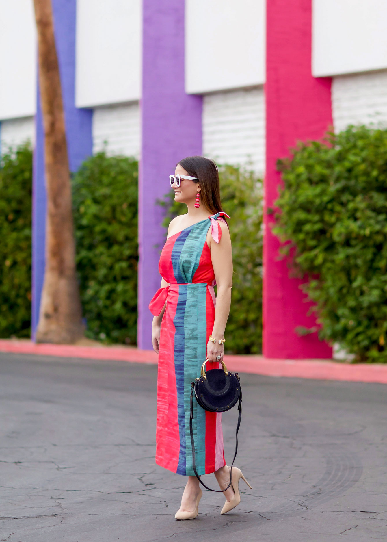 Mara Hoffman Multicolor One Shoulder Dress Shopbop